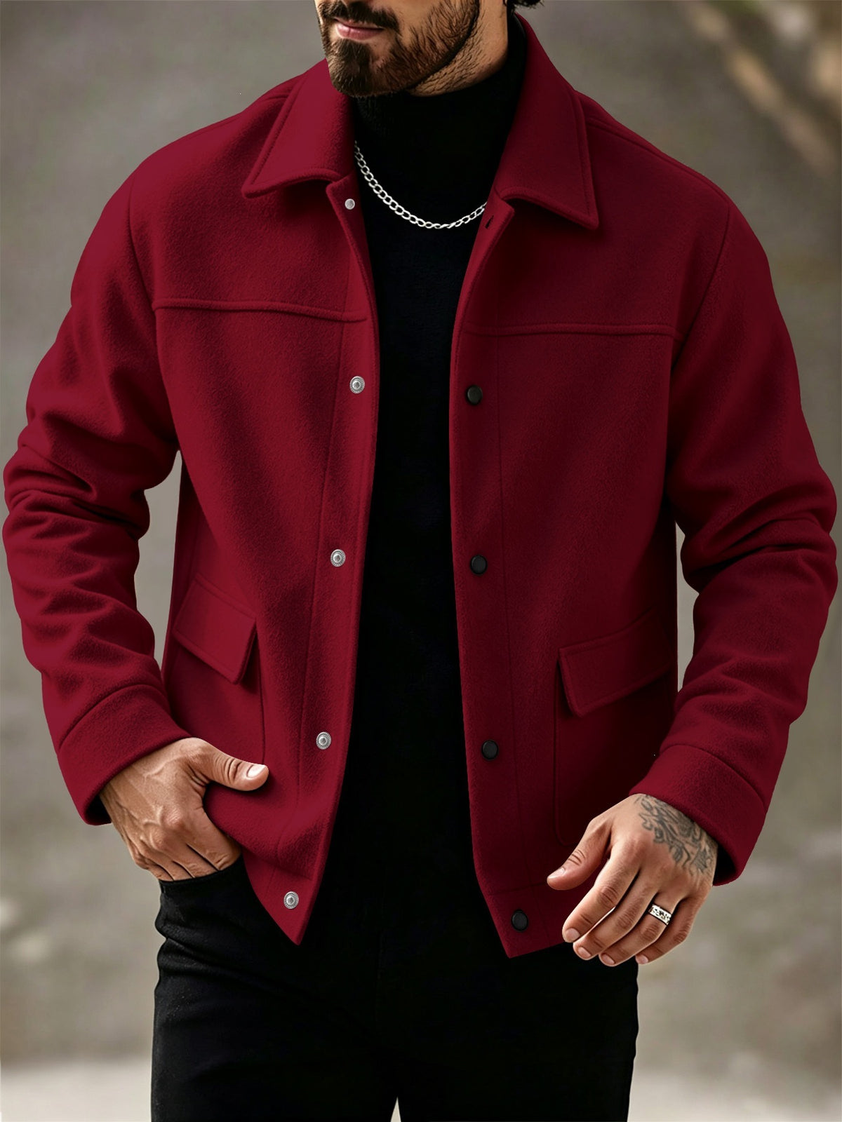 Abrigo de lana para hombre - foto 2