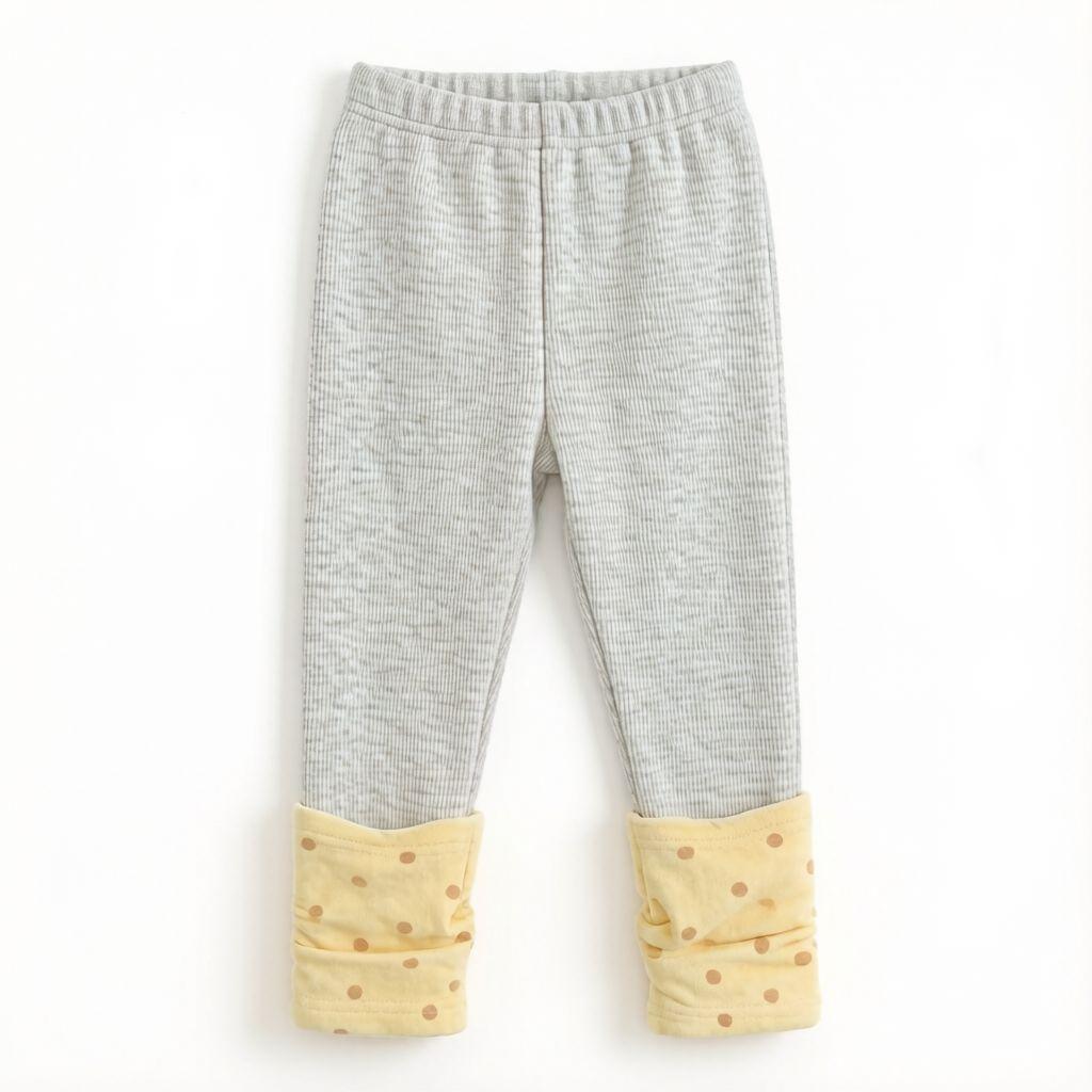 Niña' Spliced Puntos Forro Polar Pantalón