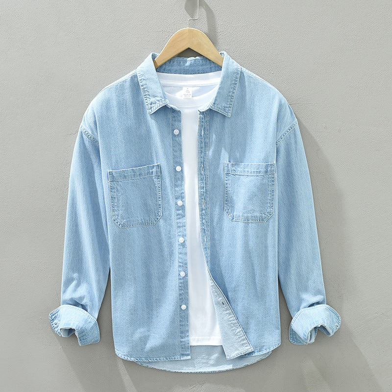 Hombre Algodón Denim Manga Larga Chaqueta - foto 5