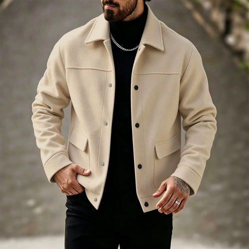 Abrigo de lana para hombre