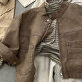 Niño' Motorcycle-Estilo Chaqueta Top y Pantalón Three-piece Conjunto - foto 7