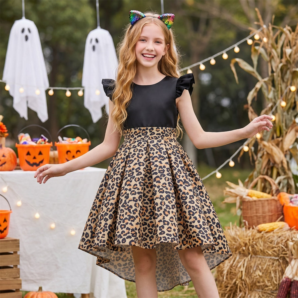 Niños's Halloween Party Moda Show Vestido