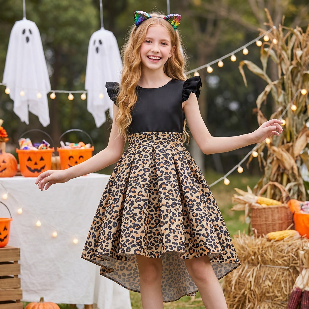 Niños's Halloween Party Moda Show Vestido