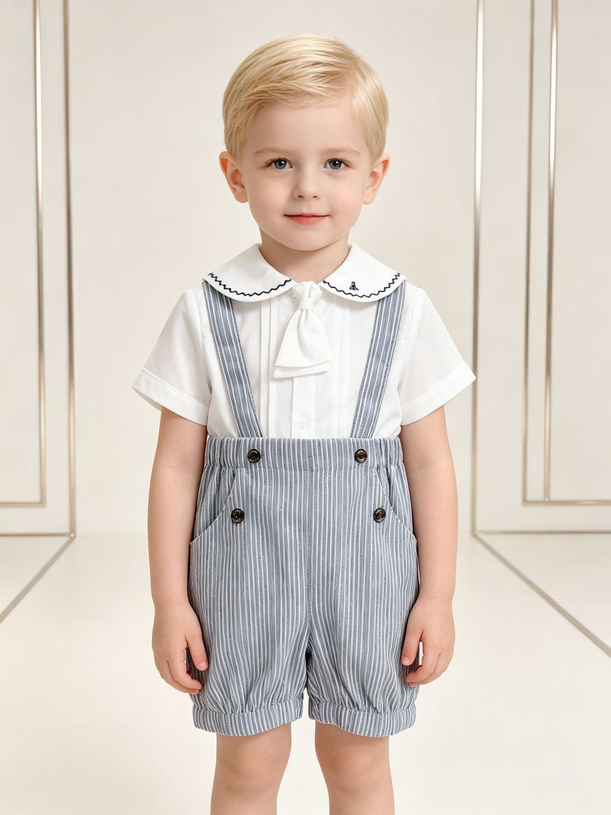 Arrival Camisa y Suspender Shorts Conjunto - foto 5