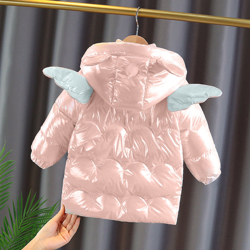 Niña' A la Moda Mid-length Down Chaqueta con Small Cap Sleeves - foto 2