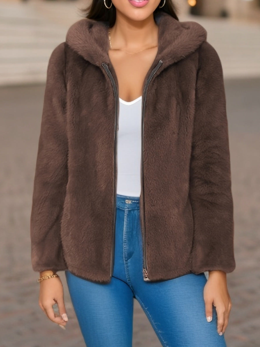Chaqueta térmica de polar con gorro - foto 6
