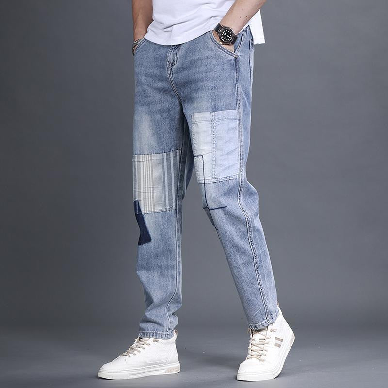 Youthful De Tendencia Jeans A la Moda Ajuste Suelto Straight-leg Trousers - foto 5