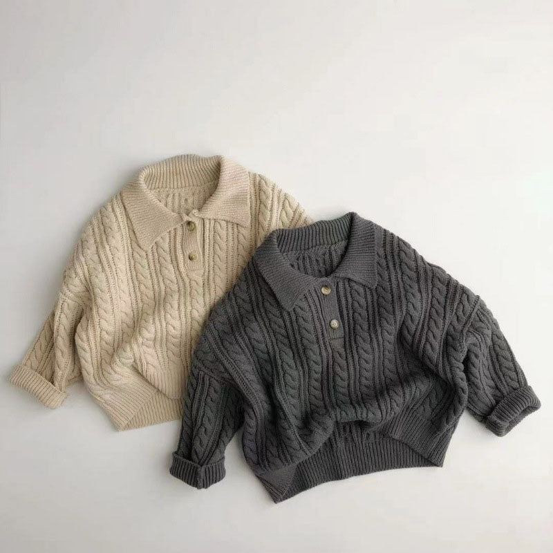 Niños's Fried Dough Twists Knitting Sweater - foto 5