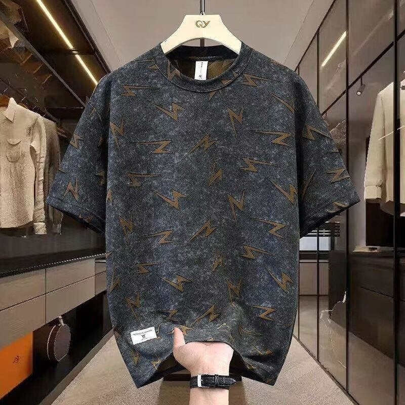 Corto Manga Round Neck Suelto Top Men - foto 4