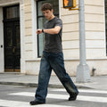 Hombre Retro Lavado Pierna Ancha Ajuste Suelto Denim Jeans