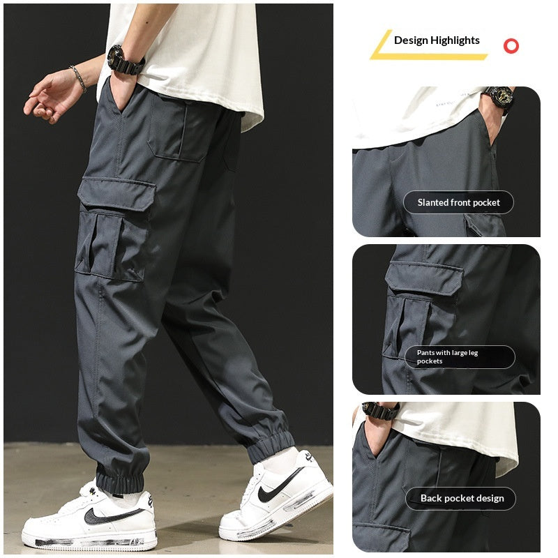 Pantalón pescador holgado para hombre talla grande - foto 2