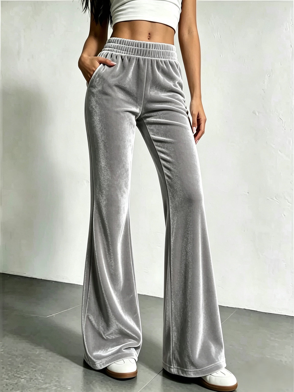 Pantalón deportivo casual elasticado para mujer - foto 3
