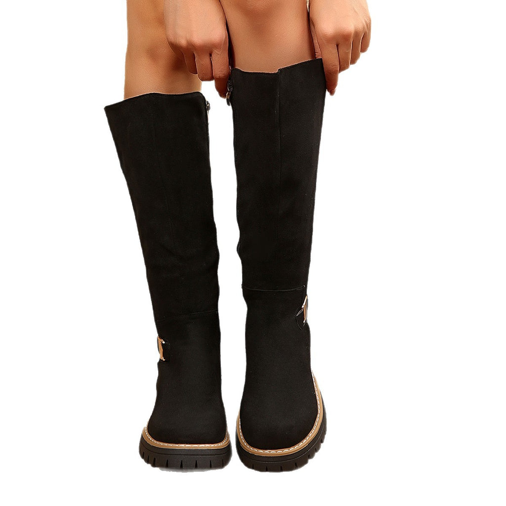 Mujer Gamuza Over-the-knee Botas