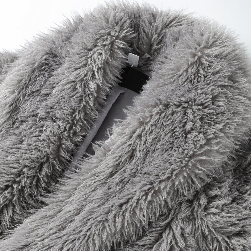 Mujer Mid-length Abrigo Traje-collar Overcoat Extra-thick - foto 2