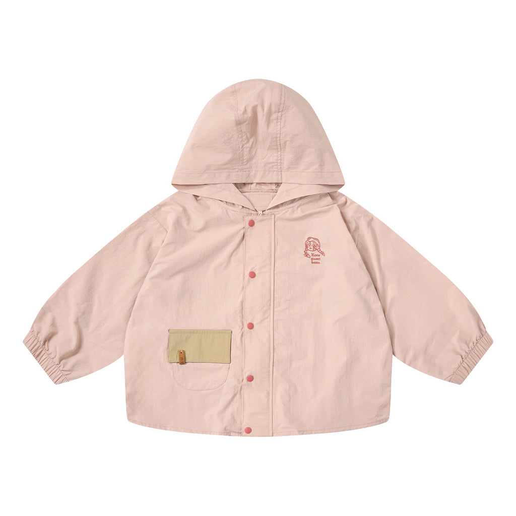 Simple y Casual Verano Hooded Top para Niña - foto 3