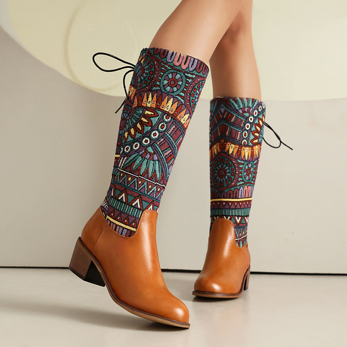 High-jacquard Ethnic-Estilo Ribbon, YunnanMyanmar-inspired Botas - foto 2