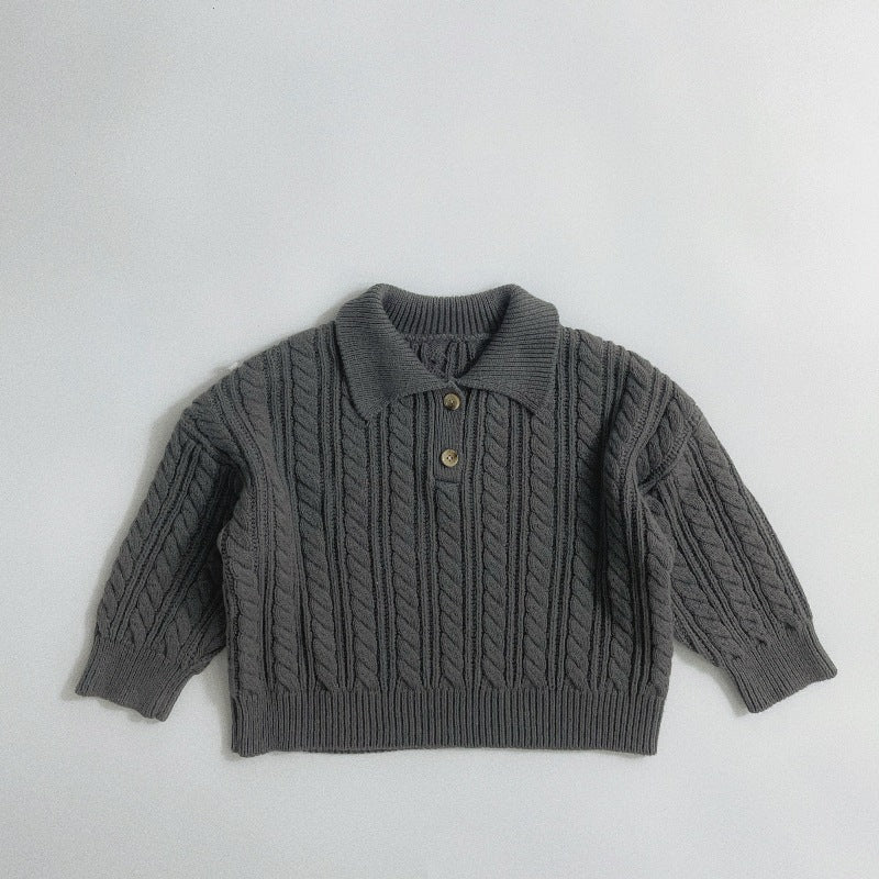 Niños's Fried Dough Twists Knitting Sweater - foto 4