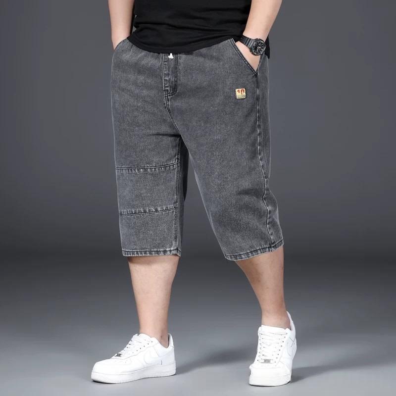 Retro Pierna Ancha Ajuste Suelto Three-quarter Shorts para Hombre