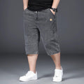 Retro Pierna Ancha Ajuste Suelto Three-quarter Shorts para Hombre