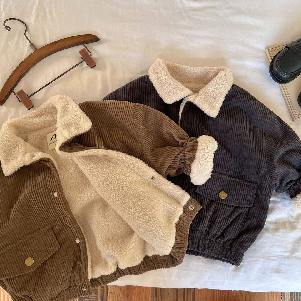 Chaqueta de cotelé con cuello para niños - foto 2