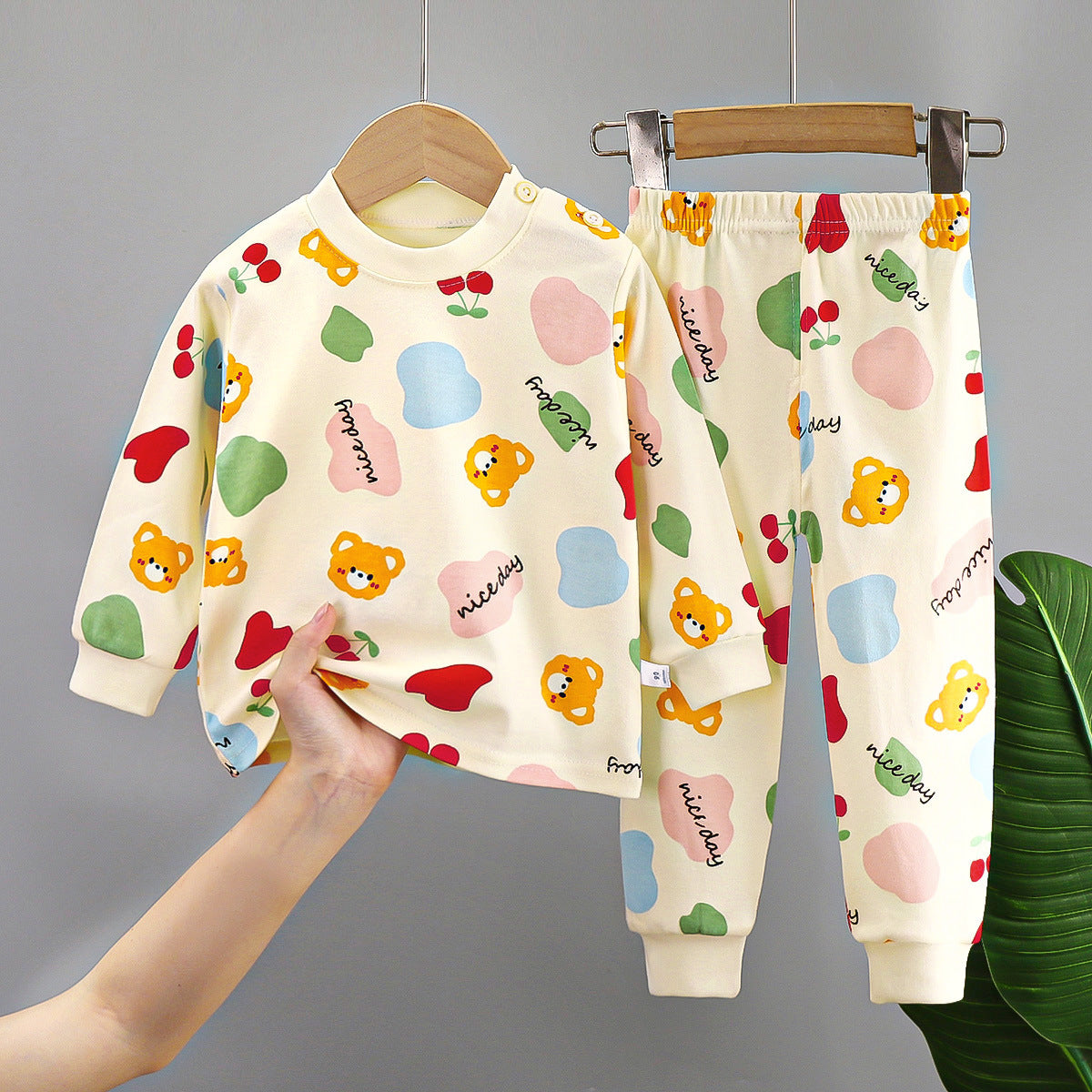 Niños Underwear Conjunto Pure Algodón Otoño Pantalón Niños Ropa - foto 6