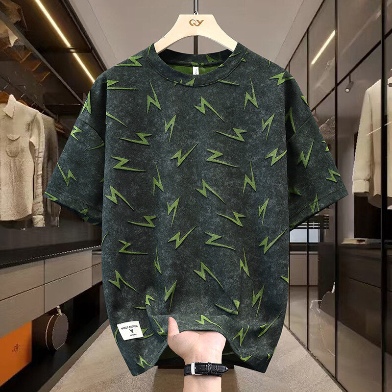 Corto Manga Round Neck Suelto Top Men - foto 3