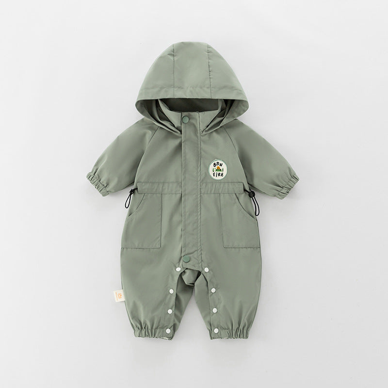 Otoño Ropa de Trabajo-Estilo Cintura-cinched Baby Romper - foto 2