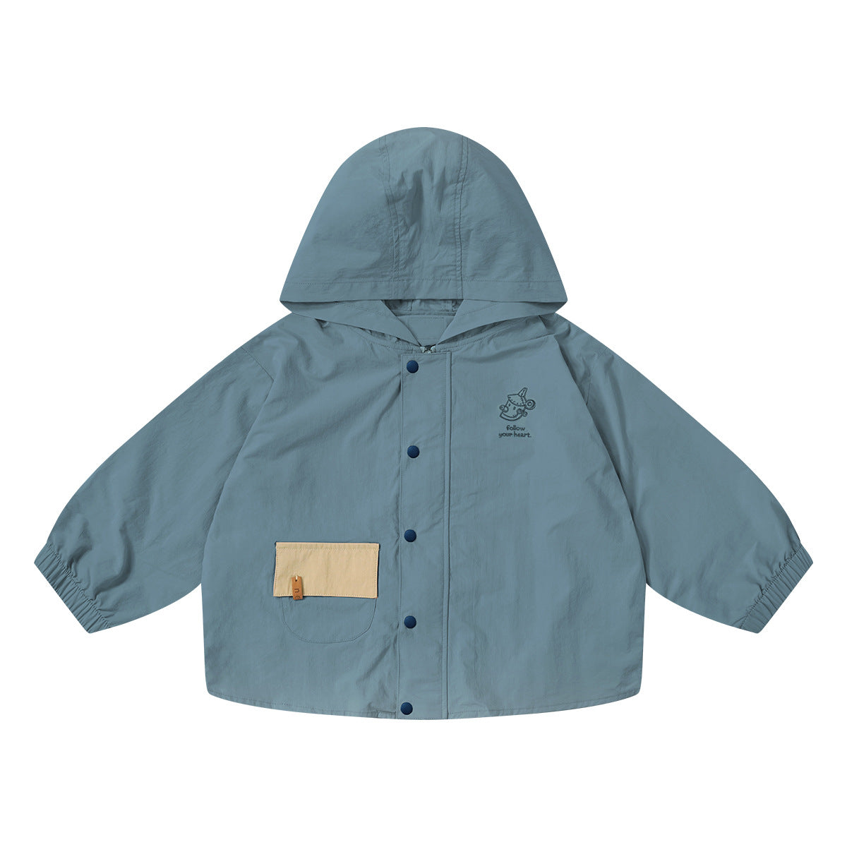 Simple y Casual Verano Hooded Top para Niña - foto 2