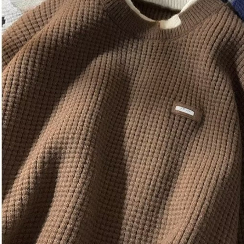 Retro High-grade Algodón Knitwear Base Sweater - foto 6