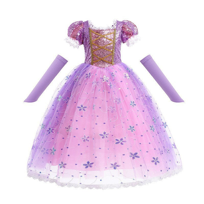 Niña Pequeña's Purple Tulle Vestido