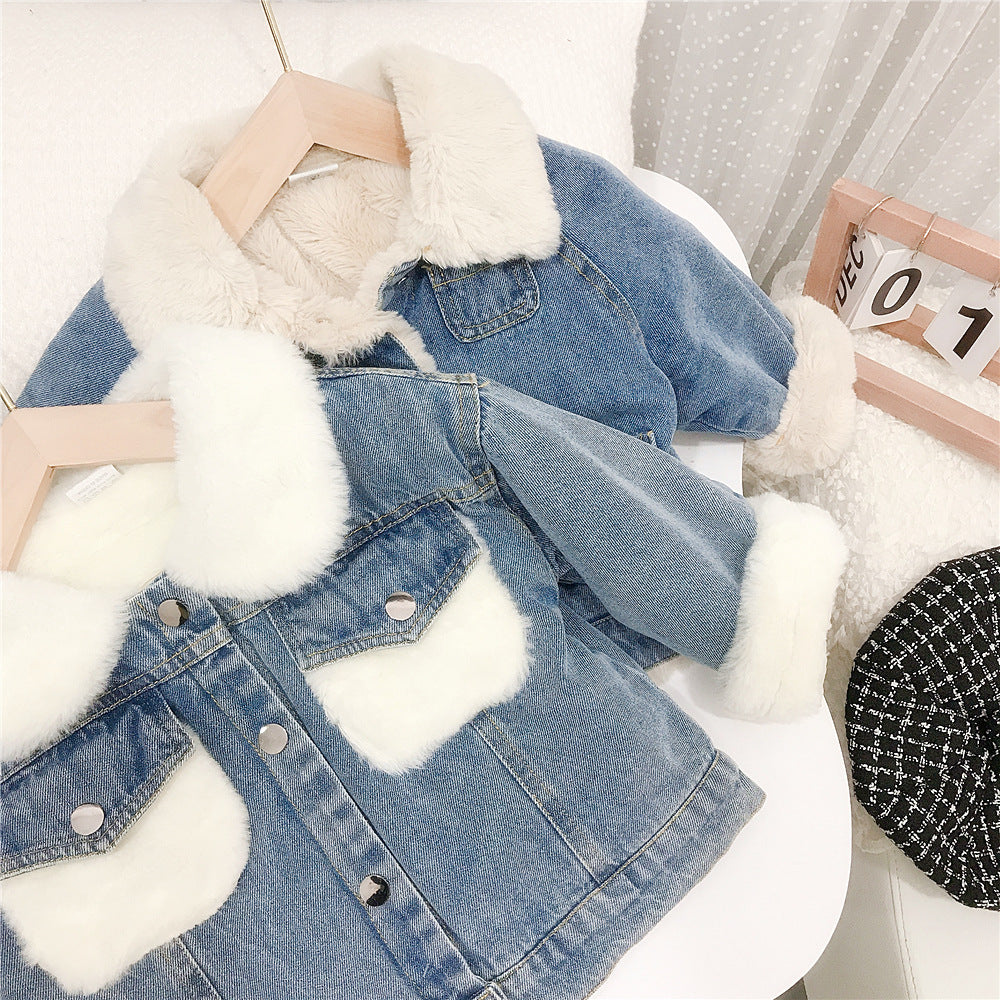 Niña' Coreano-Estilo Denim Chaqueta Baby Top - foto 4