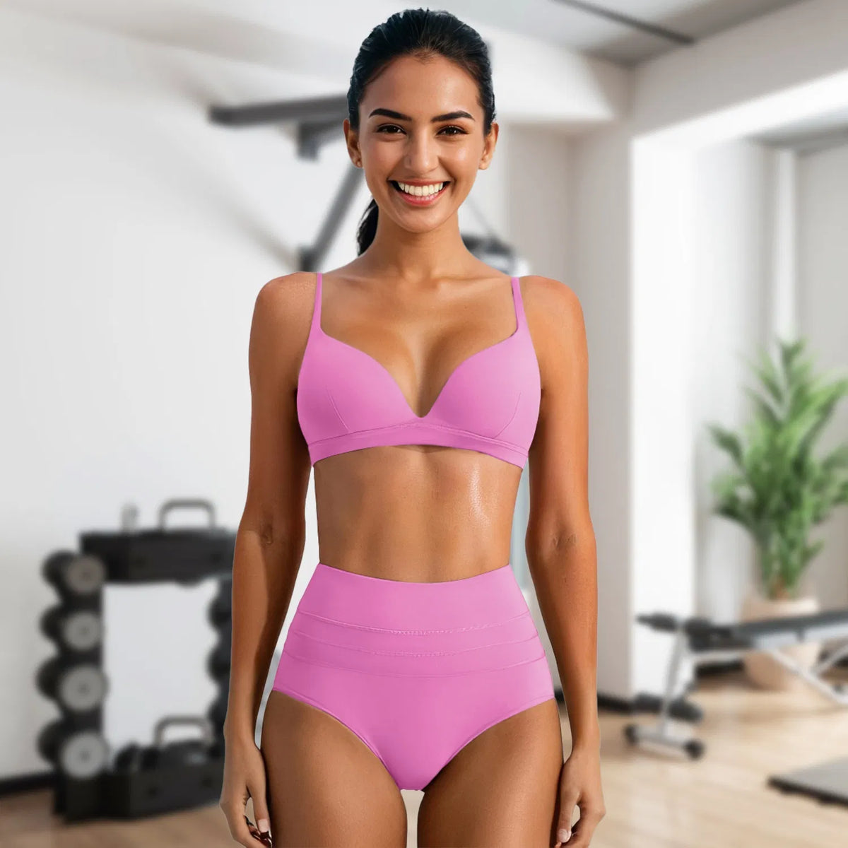 1Pc/3Pcs Women Profundo Cuello V Deportivo Bras U-Shaped Back Deportivo Bras Padded Strappy Crop Open Back Low Impact Bras Sexy Fitness Tank Tops con Removable Pads para Gym Yoga Workout Running - foto 4