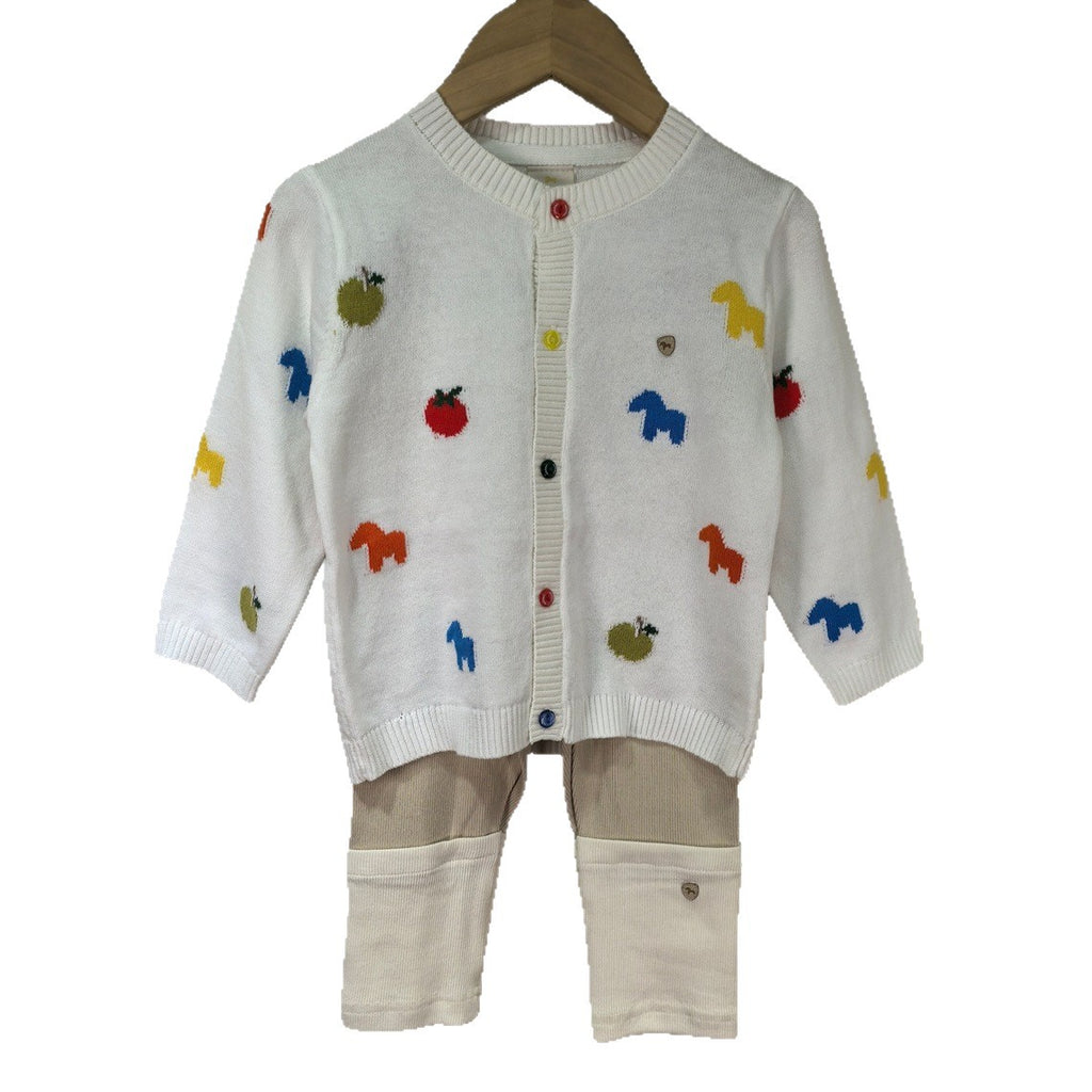 Nuevo Springautumn Colorful Pequeño Tejido Sweater para Baby Niña - foto 4