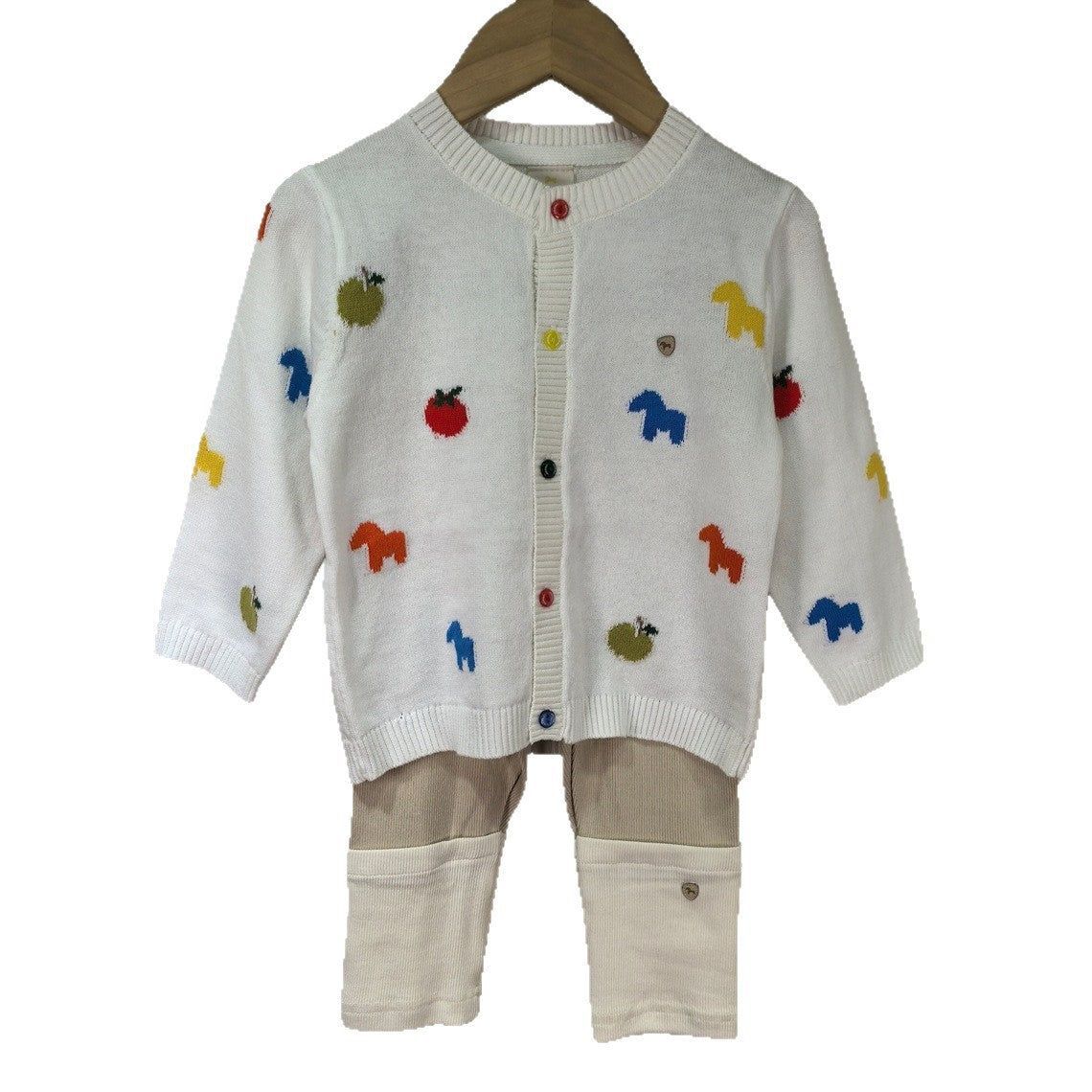 Nuevo Springautumn Colorful Pequeño Tejido Sweater para Baby Niña - foto 4