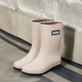 Mujer Antideslizante Mid-calf Soft Bottom Rain Botas