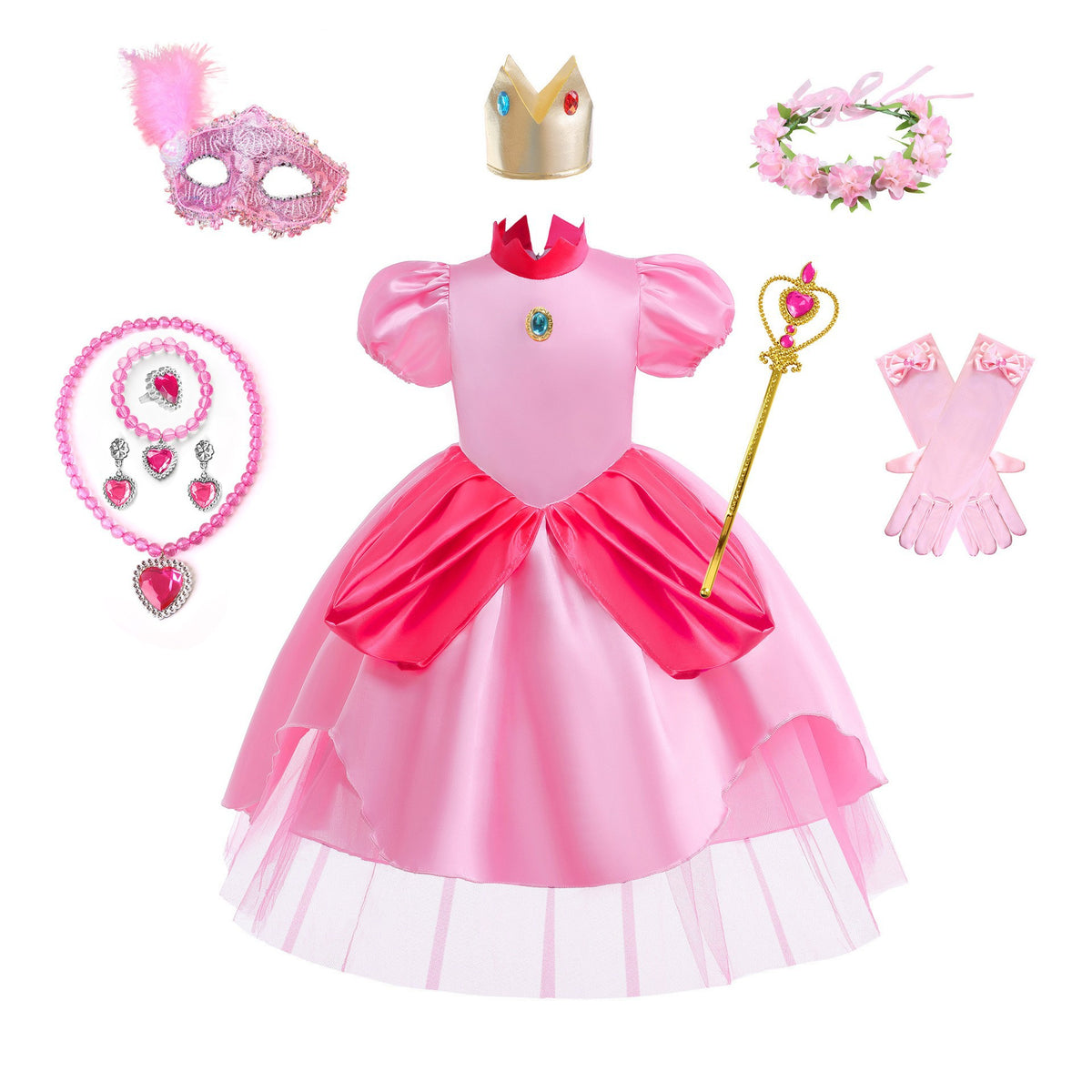 Niños's Peach Peach Falda Poliéster - foto 6