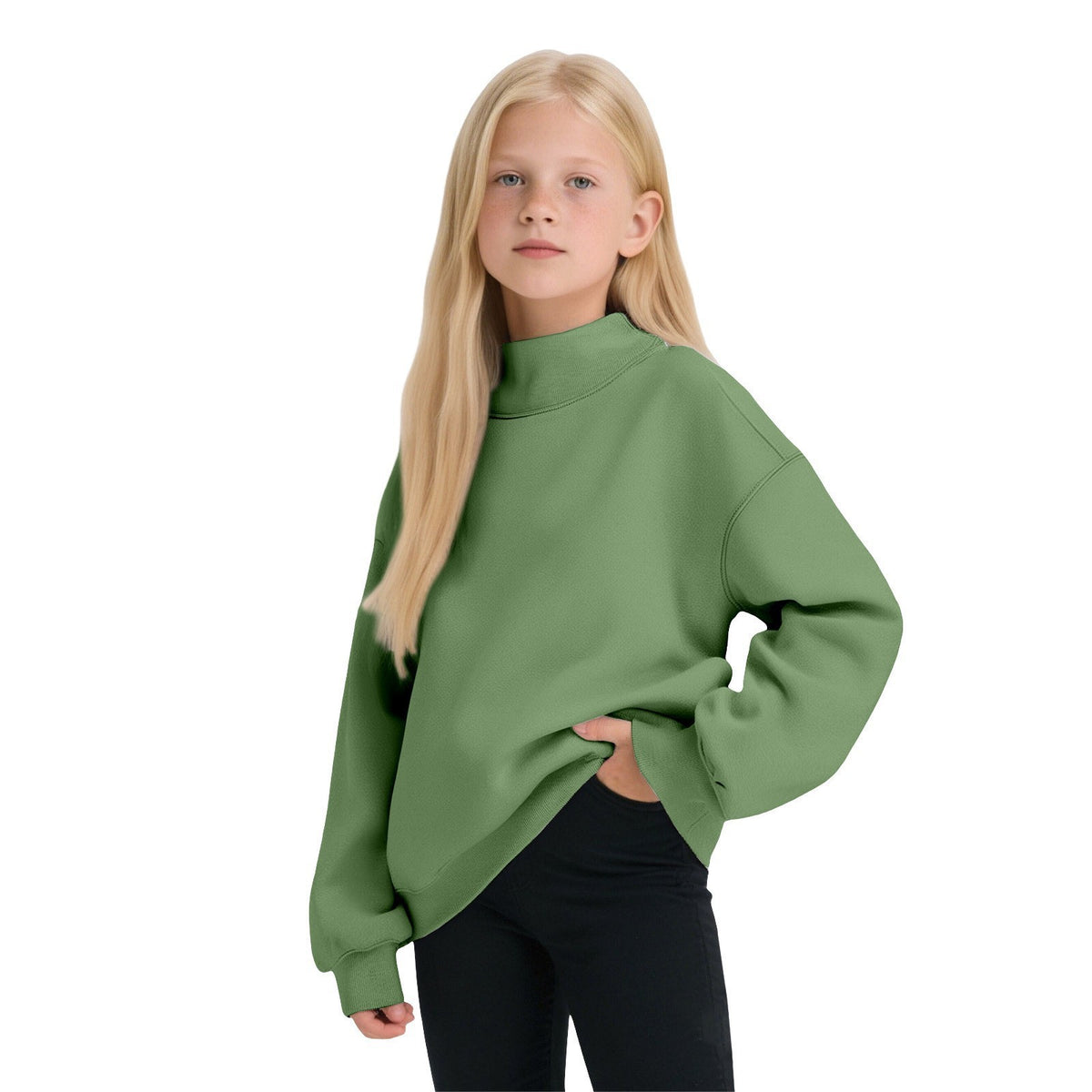 Hoodie, Cuello Redondo Forro Polar Sudadera Niños Ropa Mid-to-large Size Outerwear Niños Wear