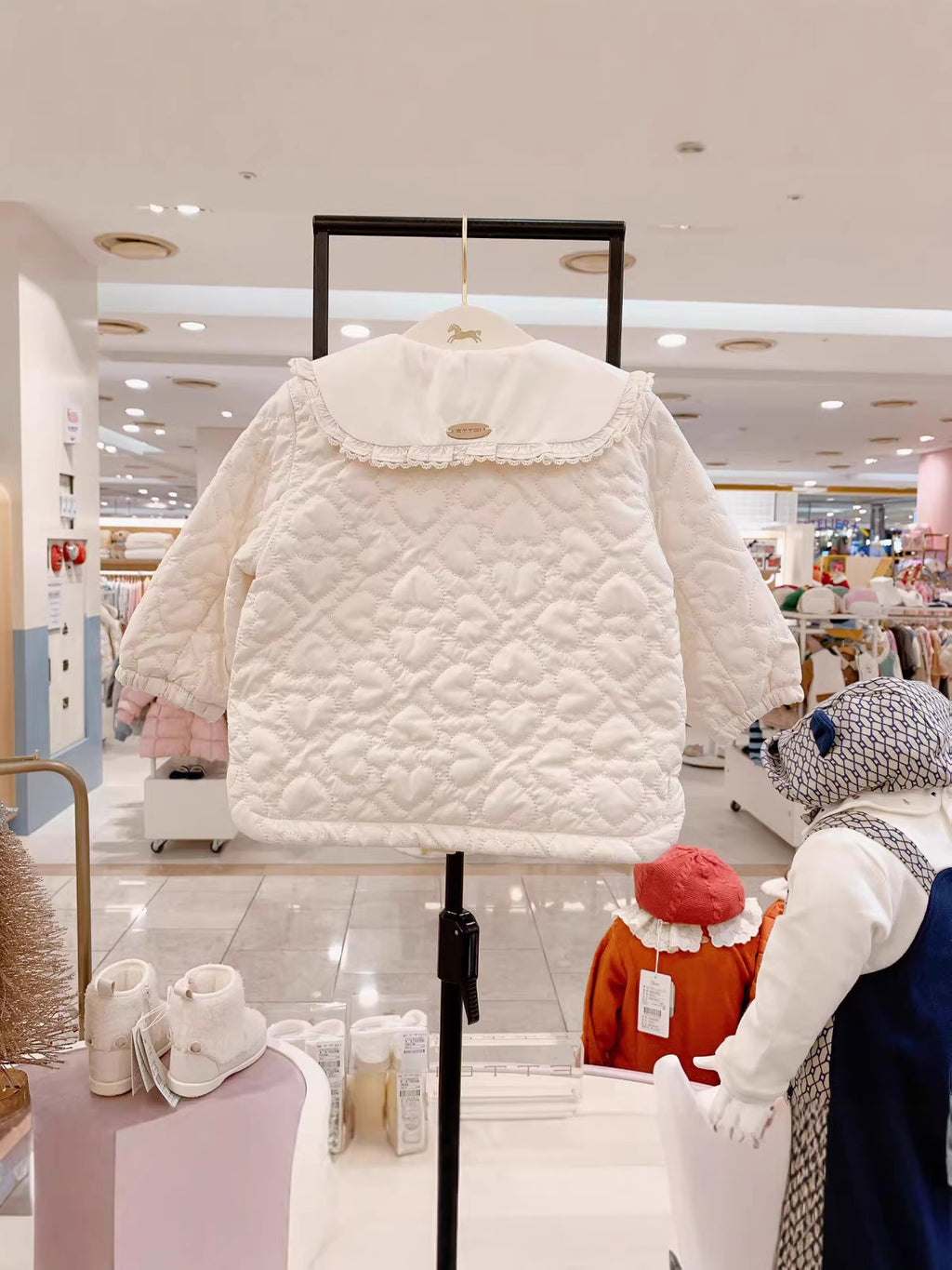 Spring Niña' Lace-trimmed Thin Quilted Chaqueta - foto 5