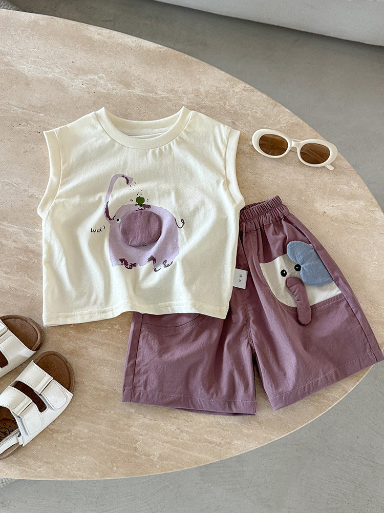 Niño' Chaleco Top y Shorts Conjunto - foto 2