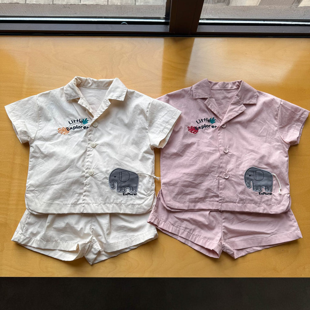 Niño Casual Algodón Manga Corta Camiseta y Shorts - foto 4