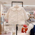 Spring Niña' Lace-trimmed Thin Quilted Chaqueta