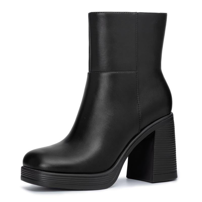 Botines de mujer con taco ancho y suela gruesa - foto 2