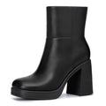 Botines de mujer con taco ancho y suela gruesa - foto 2