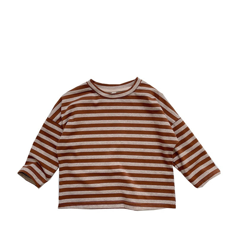 Classic Rayado Pure Algodón Manga Larga Camiseta para Niño - foto 6