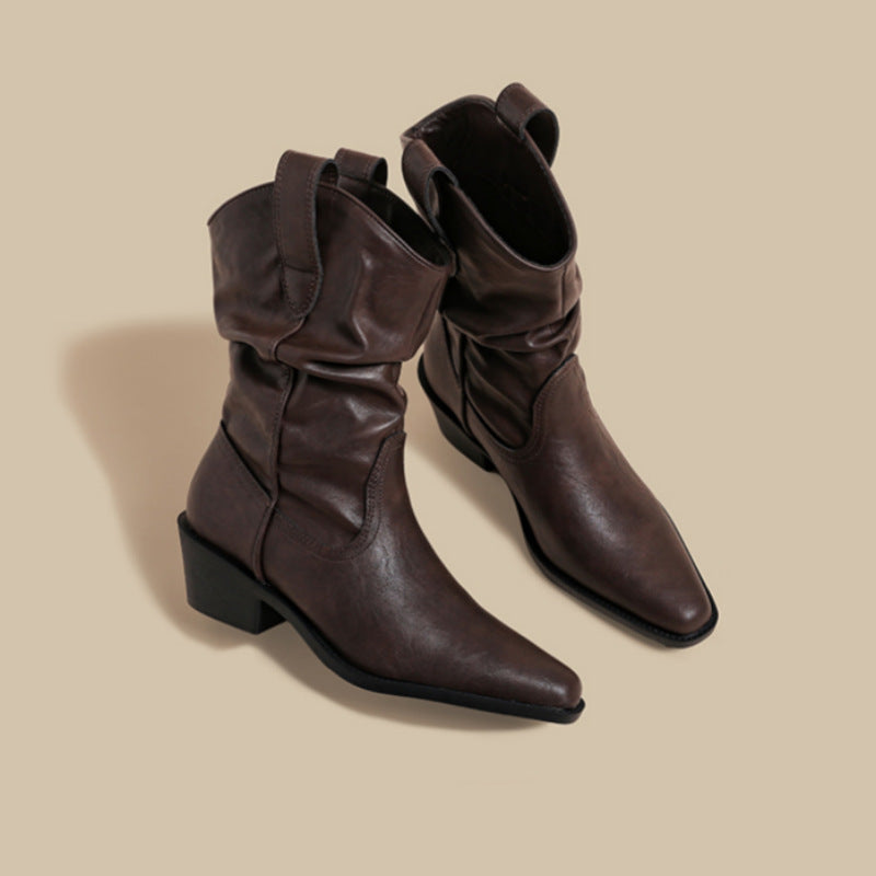 Botas media caña negras retro - foto 6