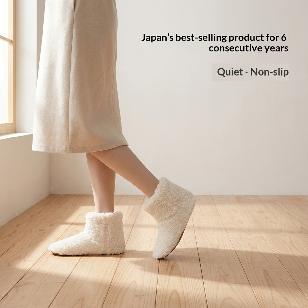 Pantuflas cerradas de peluche estilo japonés - foto 7
