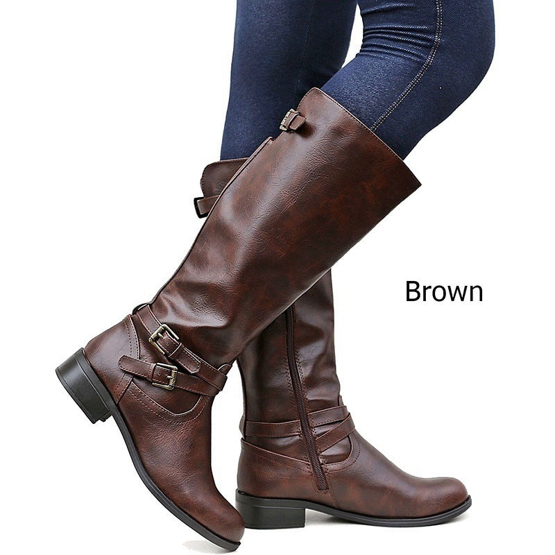 Side-zip Knee-high Botas con Chains - foto 2