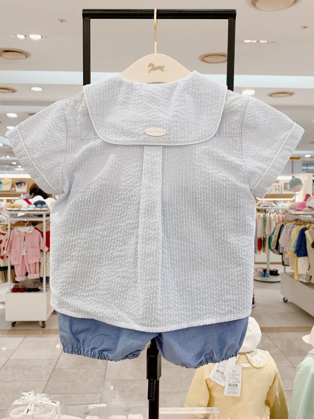 Verano Recién Llegado Niños' Coreano-Estilo Navy-collar Casual Conjunto - foto 2