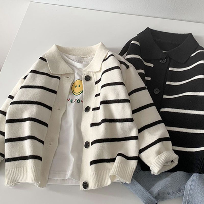 Estilizado Rayado Top y Chaqueta para Niño - foto 2