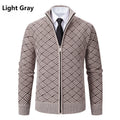 Hombre Casual Cuello Alto Tejido Cárdigan Chaqueta - foto 5